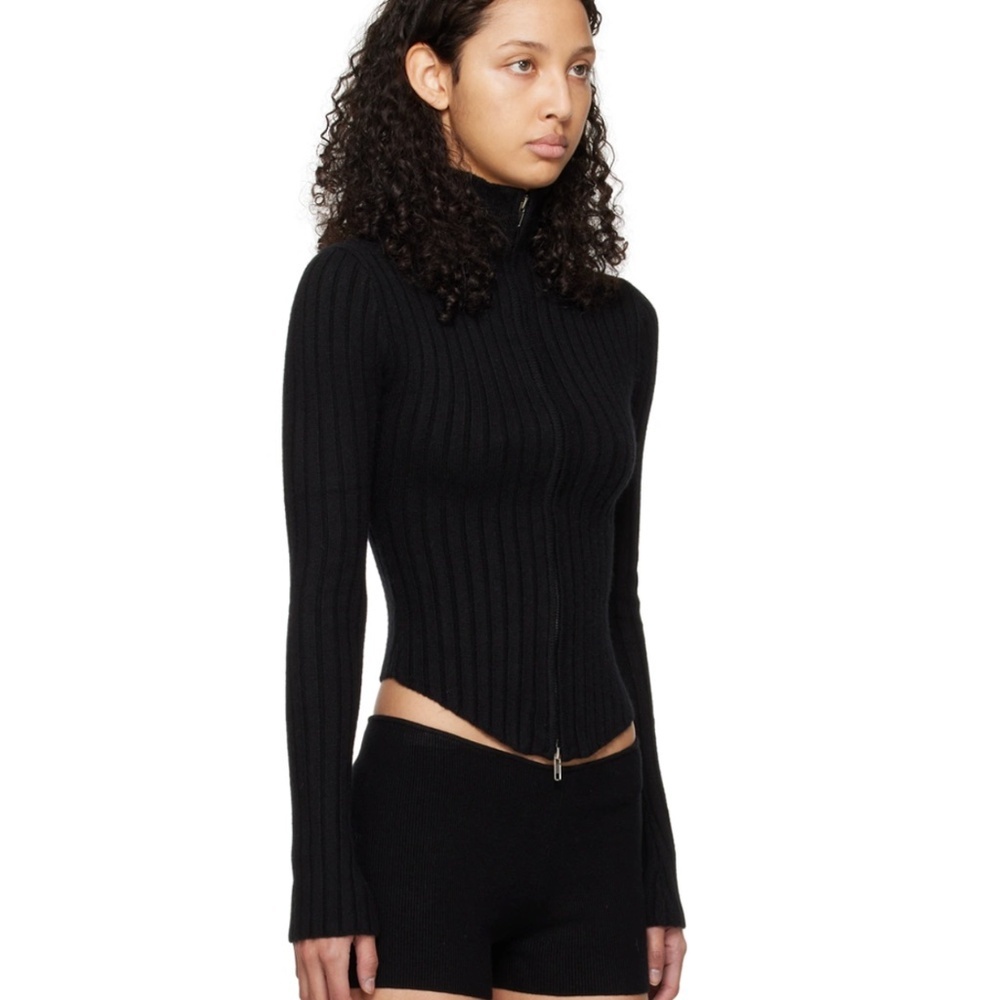 GUIZIO Black Nell Zip Up Size XS - Picture 3 of 9